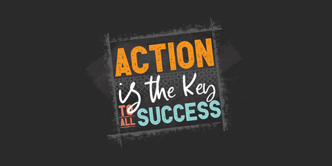 Obraz premium Success quotes chalkboard