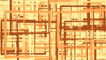 Abstract background painting art with squares brown and beige paint brush for christmas poster, banner, website, card background