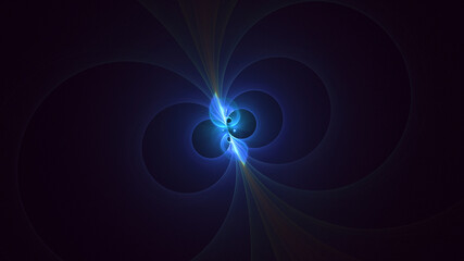 3D rendering abstract colorful fractal light background