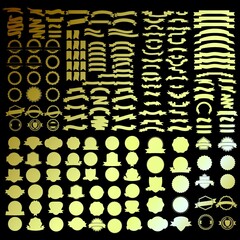 set of premium retro vintage badge logo design vector template