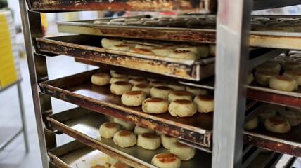 Bakpia, a famous traditional food from Yogyakarta Indonesia with a delicious sweet taste