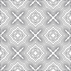Repeating geometric tiles from striped elements.Modern geometric background with abstract shapes.Monochromatic Repeating Patterns.abstract texture.black and white striped ornament for design.