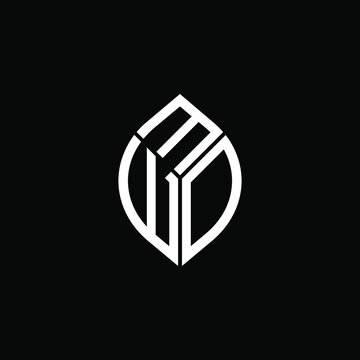MWD letter logo creative design. MWD unique design
