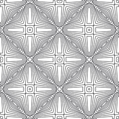 Repeating geometric tiles from striped elements.Modern geometric background with abstract shapes.Monochromatic Repeating Patterns.abstract texture.black and white striped ornament for design.