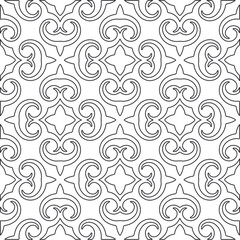 Repeating geometric tiles from striped elements.Modern geometric background with abstract shapes.Monochromatic Repeating Patterns.Endless abstract texture.black and white striped ornament for design.