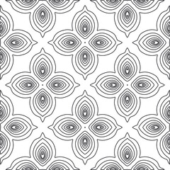 Repeating geometric tiles from striped elements.Modern geometric background with abstract shapes.Monochromatic Repeating Patterns.Endless abstract texture.black and white striped ornament for design.