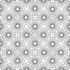 Repeating geometric tiles from striped elements.Modern geometric background with abstract shapes.Monochromatic Repeating Patterns.Endless abstract texture.black and white striped ornament for design.