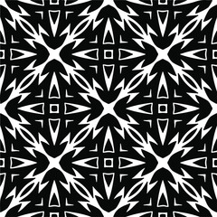  Vector geometric seamless pattern.Modern geometric background with abstract shapes.Monochromatic Repeating Patterns.Endless abstract texture.black and white ornament for design.