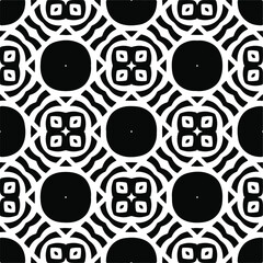 Vector geometric seamless pattern.Modern geometric background with abstract shapes.Monochromatic Repeating Patterns.Endless abstract texture.black and white ornament for design.