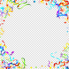 ribbon serpentine tinsel red spiral color curly