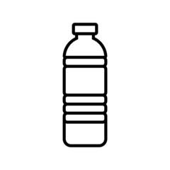 bottle water outline icon vector