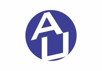 Graphic shape of AU initial letter