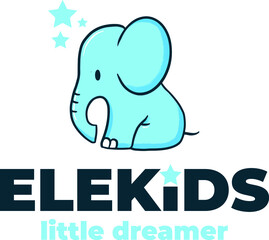 elephant cute logo