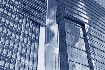 Fototapeta premium Exterior of modern architecture. Building abstract background