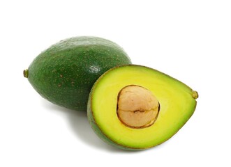 avocado isolated on white