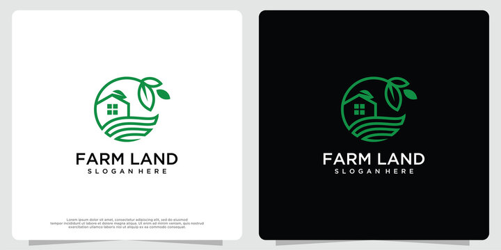 Agriculture template logo design. logo for agriculture, animal husbandry, agricultural shop, etc