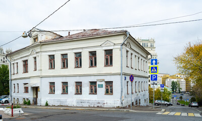 History in the architecture of cities. Ancient buildings of the city of Moscow. Ancient buildings and structures in Moscow.