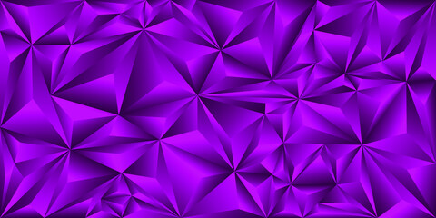 Obraz premium Violet triangles. Geometric abstract polygonal background. Vector illustration.