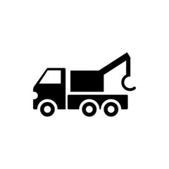 Tow truck crane icon