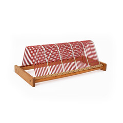 Rack of Records on white background