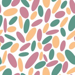 Speck seamless pattern. White  background. Decorative print for paper or fabric