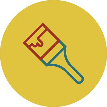 recommend clip art: Brush Line Tow Color Vector Icon Design