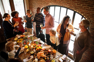 People are celebrating Thanksgiving day