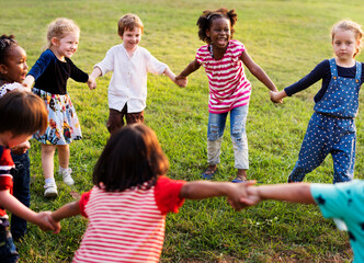 Kids having a fun time together