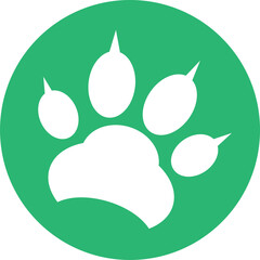 Fototapeta premium Animal footprint icon sign design
