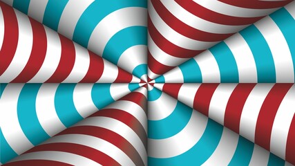 Background with cool cones. Dimension 16:9. Vector illustration.