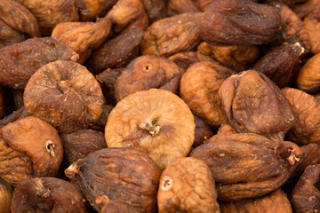 Dried, dried figs. Turkish dried fruits.