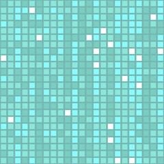Pixel rectangle background, textured blue square mosaic, vector illustration 10eps.