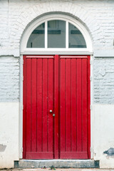 Old and beautiful arch head door