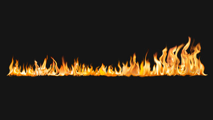 Burning flame computer wallpaper, realistic fire image