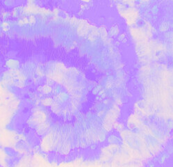 Pink Hippie Shirt. Abstract Circle Background.