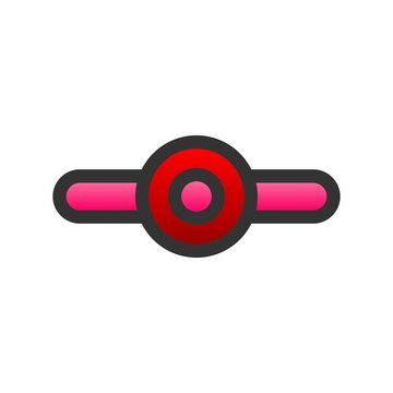 Commit Git Filled Gradient Vector Icon Design