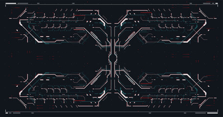 Cyber culture, Cyberpunk futuristic poster. programming and virtual environments. hacking, Modern flyer for web and print. Tech Abstract poster template with HUD elements.