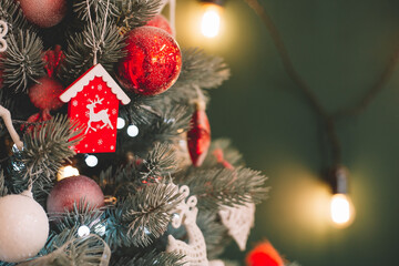 Christmas decor decorations on the Christmas tree