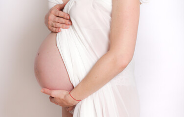 
Pregnant woman belly. Pregnancy concept
