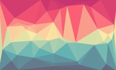 vibrant colorful geometric background with mosaic design