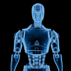 x-ray artificial intelligence robot or cyborg