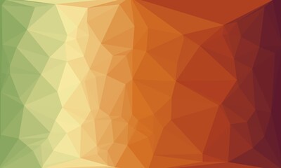 Obraz premium vibrant Colorful geometric green and brown background with mosaic design