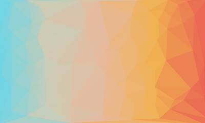 Obraz premium vibrant minimal multicolored polygonal background