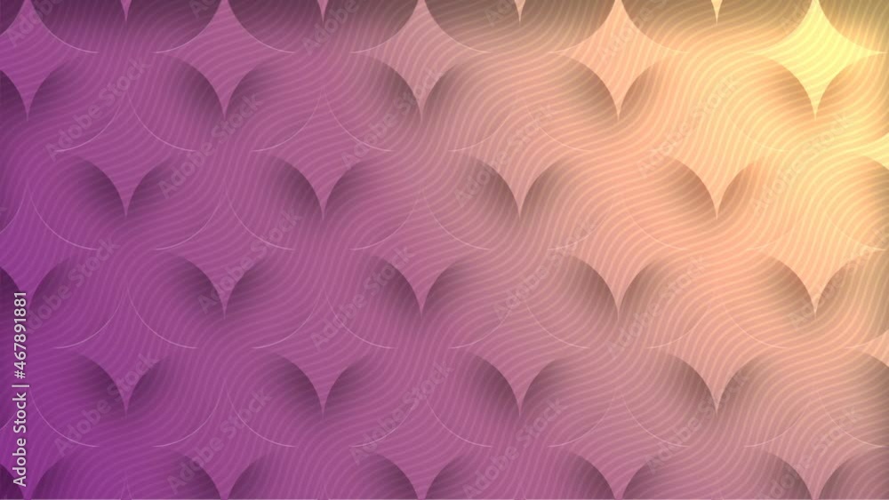 Poster infinitely moving geometric pattern formed by shadow loop animation background