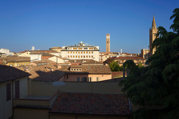 Fototapeta na wymiar View of Forli, Emilia-Romagna, at morning