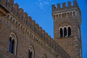 Historic palace in Bertinoro, Emilia-Romagna, Italy