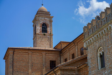 Fototapeta na wymiar Historic palace in Bertinoro, Emilia-Romagna, Italy