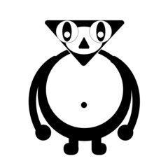 Penguin cartoon icon design, owl cartoon icon design, frog cartoon icon design and other cartoon characters in the form of web concept illustration