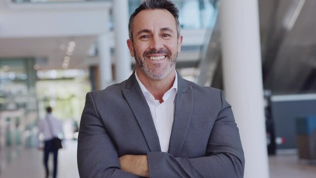 Successful businessman in modern office