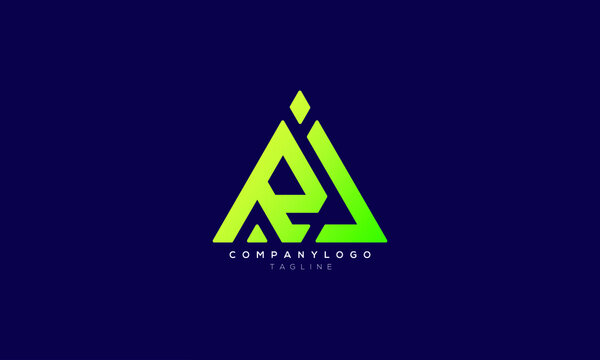 ARJ, RAJ, Abstract initial monogram letter alphabet logo design